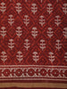 Deep Maroon Floral Printed Design Chanderi Cotton Casual Wear Saree