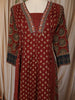 Deep Maroon Floral Printed Design Cotton Palazzo Suit with Matching Dupatta
