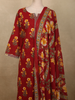 Deep Maroon Floral Printed Design Cotton Salwar Suit with Dupatta