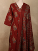 Deep Maroon Floral Printed Design Cotton Salwar Suit with Dupatta