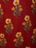 Deep Maroon Floral Printed Design Cotton Salwar Suit with Dupatta