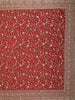 Deep Maroon Floral Vine Zari and Mirror Embroidered Design Georgette Fancy Saree with Designer Scarf