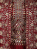 Deep Maroon Floral Zari Embroidered Design Georgette Indo Western Skirt Top  with Over Coat