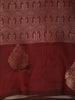 Deep Maroon Floral Zari Woven Design Art Silk Saree