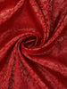 Deep Maroon Floral Zari Woven Design Pure Kanchipuram Silk Saree with Zari Border