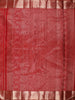 Deep Maroon Floral Zari Woven Design Pure Kanchipuram Silk Saree with Zari Border