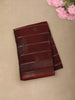 Deep Maroon Floral and Paisley Motif Woven Design Mixed Cotton Saree