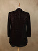 Deep Maroon Geometric Sequins Embroidered Design Velvet Men's Sherwani Suit