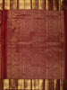 Deep Maroon Geometric Zari Woven Design Pure Kanchipuram Silk Saree with Zari Border