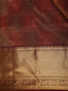 Deep Maroon Geometric Zari Woven Design Pure Kanchipuram Silk Saree with Zari Border