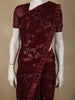 Deep Maroon Heavy Sequins Embroidered Design Georgette Designer Saree