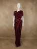 Deep Maroon Heavy Sequins Embroidered Design Georgette Designer Saree
