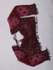 Deep Maroon Heavy Sequins and Beads Embroidered Design Net Party Wear Saree with Matching Blouse