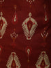 Deep Maroon Ikat Printed Design Cotton Straight Cut Salwar Suit with Matching Dupatta