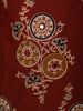 Deep Maroon Kalamkari Printed Design Cotton Straight Cut Salwar Suit with Dupatta
