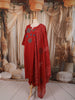 Deep Maroon Kalamkari Printed Design Pure Cotton Straight Cut Salwar Suit with Matching Printed Dupatta