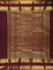 Deep Maroon Peacock Butta Zari Woven Design Pure Kanchipuram Silk Saree with Zari Border