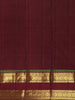 Deep Maroon Peacock Butta Zari Woven Design Pure Kanchipuram Silk Saree with Zari Border
