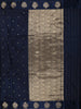 Deep Midnight Navy Blue Butta Zari Woven Design Pure Banarasi Saree wit Traditional Paisley Motif Border