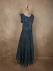 Deep Midnight Teal Blue Heavy Sequins and Stone Embellished Design Net Party Wear Gown