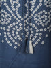 Deep Navy Blue Bandhani Inspired Printed Design Crepe Straight Cut Salwar Suit with Dupatta