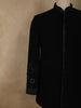 Deep Navy Blue Beads Embroidered Design Polynosic Sherwani Suit