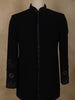 Deep Navy Blue Beads Embroidered Design Polynosic Sherwani Suit