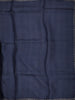 Deep Navy Blue Butta Zari Embroidered Design Pure Tussar Silk Fancy Saree with Scalloped Border
