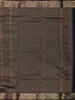 Deep Navy Blue Butta Zari Woven Design Pure Kanchipuram Silk Saree with Matching Zari Border