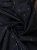 Deep Navy Blue Butta Zari Woven Design Pure Kanchipuram Silk Saree with Matching Zari Border