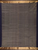 Deep Navy Blue Butta Zari Woven Design Pure Kanchipuram Silk Saree with Zari Border