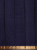 Deep Navy Blue Butta Zari Woven Design Pure Kanchipuram Silk Saree with Zari Border