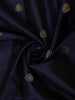 Deep Navy Blue Butta Zari Woven Design Pure Kanchipuram Silk Saree with Zari Border