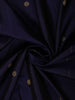 Deep Navy Blue Butta Zari Woven Design Pure Kanchipuram Silk Saree with Zari Border