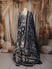 Deep Navy Blue  Floral Beads and Zardozi Embroidered Design Net Mastani Lehenga with Dupatta