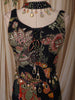 Deep Navy Blue Floral Sequins Embroidered Design Georgette Palazzo Suit with Choker Dupatta