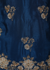 Deep Navy Blue Floral Sequins and Beads Embroidered Design Georgette Palazzo Suit