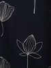 Deep Navy Blue Floral Thread Embroidered Design Cotton Salwar Suit