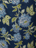 Deep Navy Blue Floral Vine Printed Design Cotton Salwar Suit wit Matching Dupatta