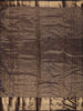 Deep Navy Blue Floral Vine Zari Woven Design Pure Kanchipuram Silk Saree with Zari Border