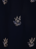 Deep Navy Blue Floral Zari Embroidered Design Georgette Salwar Suit with Dupatta