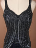 Deep Navy Blue Heavy Beads Embroidered Design Georgette Party Wear Indo Western Gown