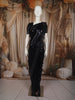 Deep Navy Blue Heavy Sequins Embroidered Design Georgette Party Wear Saree with Sequins Border