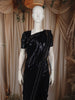 Deep Navy Blue Heavy Sequins Embroidered Design Georgette Party Wear Saree with Sequins Border