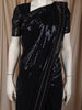 Deep Navy Blue Heavy Sequins Embroidered Design Georgette Party Wear Saree with Sequins Border
