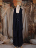 Deep Navy Blue Heavy Sequins Embroidered Design Net Palazzo Suit  with Choker Dupatta