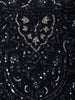 Deep Navy Blue Heavy Sequins and Beads Embroidered Design Mermaid Net Lehenga With Choker Dupatta