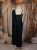 Deep Navy Blue Heavy Sequins and Beads Embroidered Design Satin Ready To Wear Saree