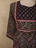 Deep Navy Blue Paisley Printed Design Cotton Salwar Suit with Dupatta