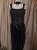 Deep Navy Blue Sequins and Beads Embroidered Design Holographic Ready to Wear Draped Saree with Stitched Designer Blouse